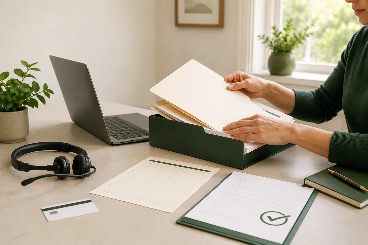 Insurance and coverage paperwork
